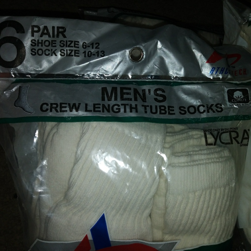 A Verizon car charger thermal pants socks t-shirts